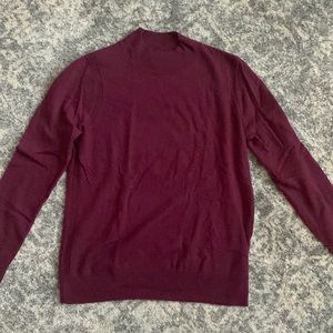 Banana Republic Maroon Mock Neck Sweater